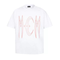 Thug Club White Red Deconstructed Lettering Graphic T-Shirt