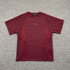 Thug Club Burgundy Panel Curved Athletic T-Shirt