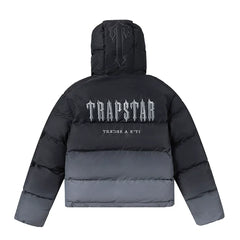 Trapstar Ombre Fade Puffer Jacket - Black/Grey