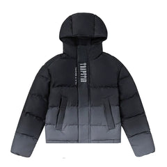 Trapstar Ombre Fade Puffer Jacket - Black/Grey